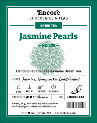108 Jasmine Pearls  ~ SOLD BY THE OZ