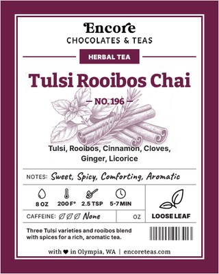 196 Tulsi Rooibos Chai ~ SOLD BY THE OZ