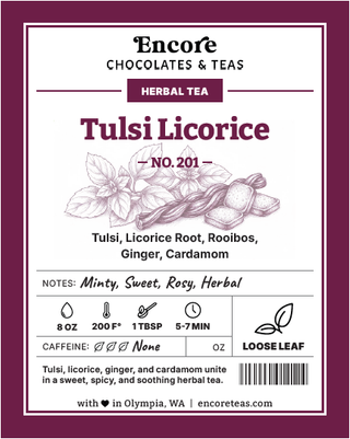 201 Tulsi Licorice ~ SOLD BY THE OZ