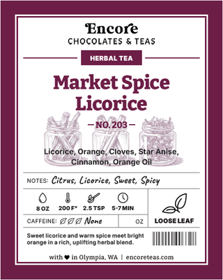 203 Market Spice Licorice ~ SOLD BY THE OZ