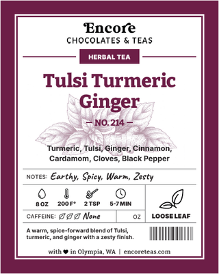 214 Tulsi Turmeric Ginger ~ SOLD BY THE OZ
