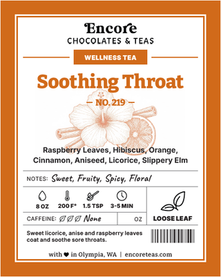 219 Soothing Throat ~ SOLD BY THE OZ