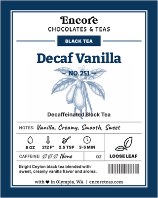 251 Decaf Vanilla ~ SOLD BY THE OZ