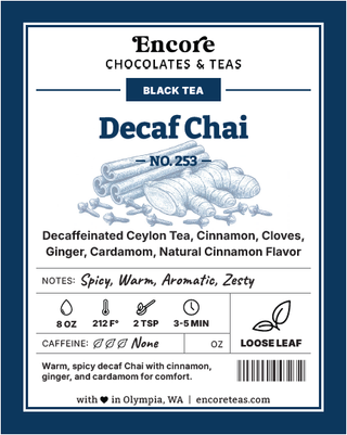 253 Decaf Chai ~ SOLD BY THE OZ