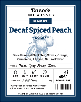 257 Decaf Spice Peach ~ SOLD BY THE OZ