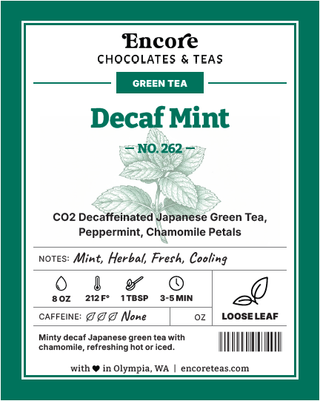 262 Decaf Mint ~ SOLD BY THE OZ