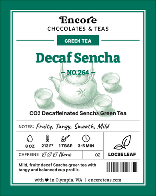 264 Decaf Sencha  ~ SOLD BY THE OZ