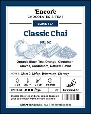 62 Classic Chai ~ SOLD BY THE OZ