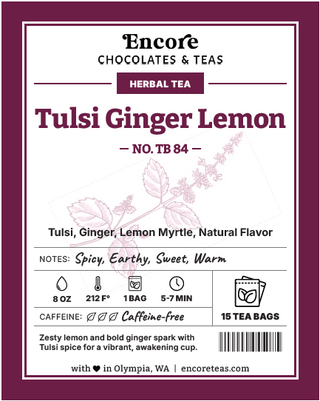 TB 84 Tulsi Ginger Lemon